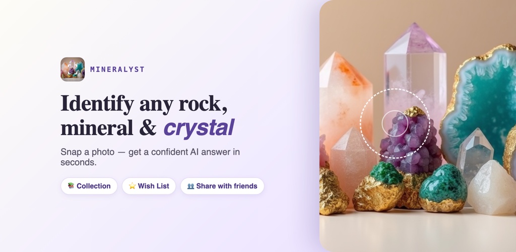 Mineralyst — feature graphic from Google Play