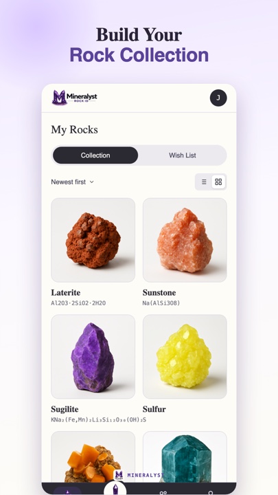 Mineralyst — your collection