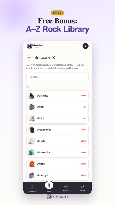 Mineralyst — browse minerals